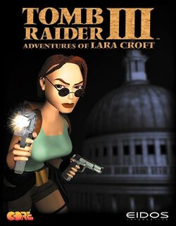 Box artwork for Tomb Raider III.