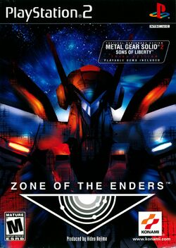 Box artwork for Zone of the Enders.