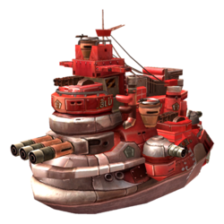Tundran Territories in-game model (Battalion Wars 2)