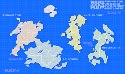 Macro Land - Location of the Advance Wars 2: Black Hole Rising campaign