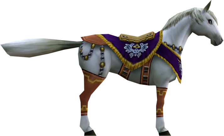 File:OoT3D White Horse Model.png