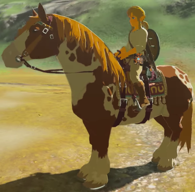 File:BotW Link Registered Horse Model.png - Zelda Wiki