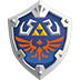 A promotional Hylian Shield emoji for the release of Skyward Sword HD
