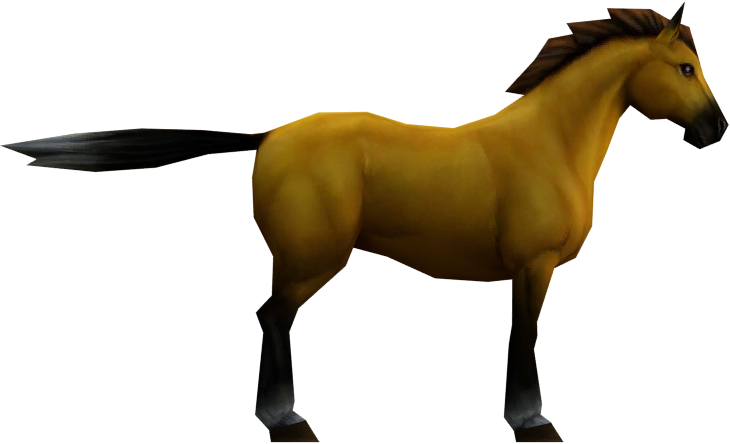 File:OoT3D Horse Model.png
