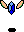 A Blue Rupee as a Winged Item from Link's Awakening DX