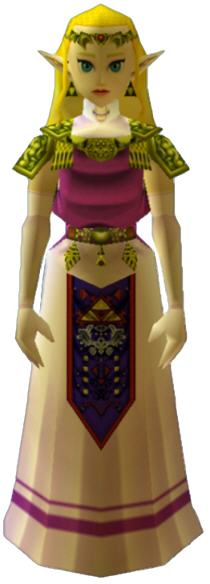 File:OoT Princess Zelda Model.png