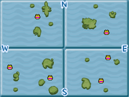 Sea Chart map from Phantom Hourglass