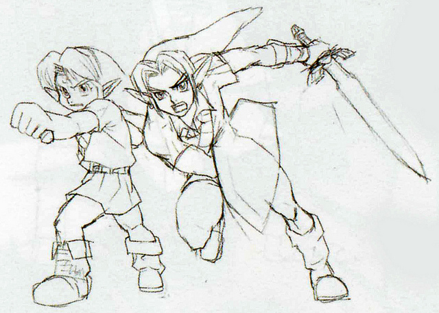 File:Oot Young and Adult Link Concept.jpg