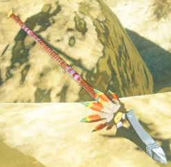 File:BotW Feathered Spear Model.png