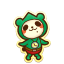 Panda dressed as Tingle