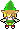 Link as he is about to shrink down into a Minish Portal