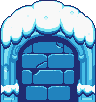 The Big Door in the Frozen Grotto from Cadence of Hyrule