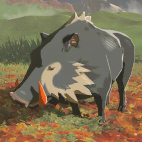 File:BotW Hyrule Compendium Red-Tusked Boar.png