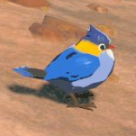 File:BotW Blue Sparrow Model.png