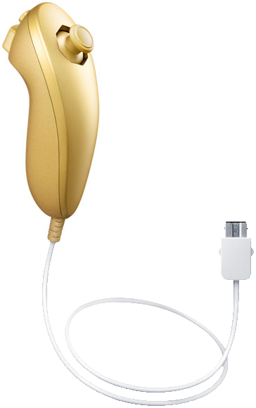 File:Wii Golden Nunchuk.png