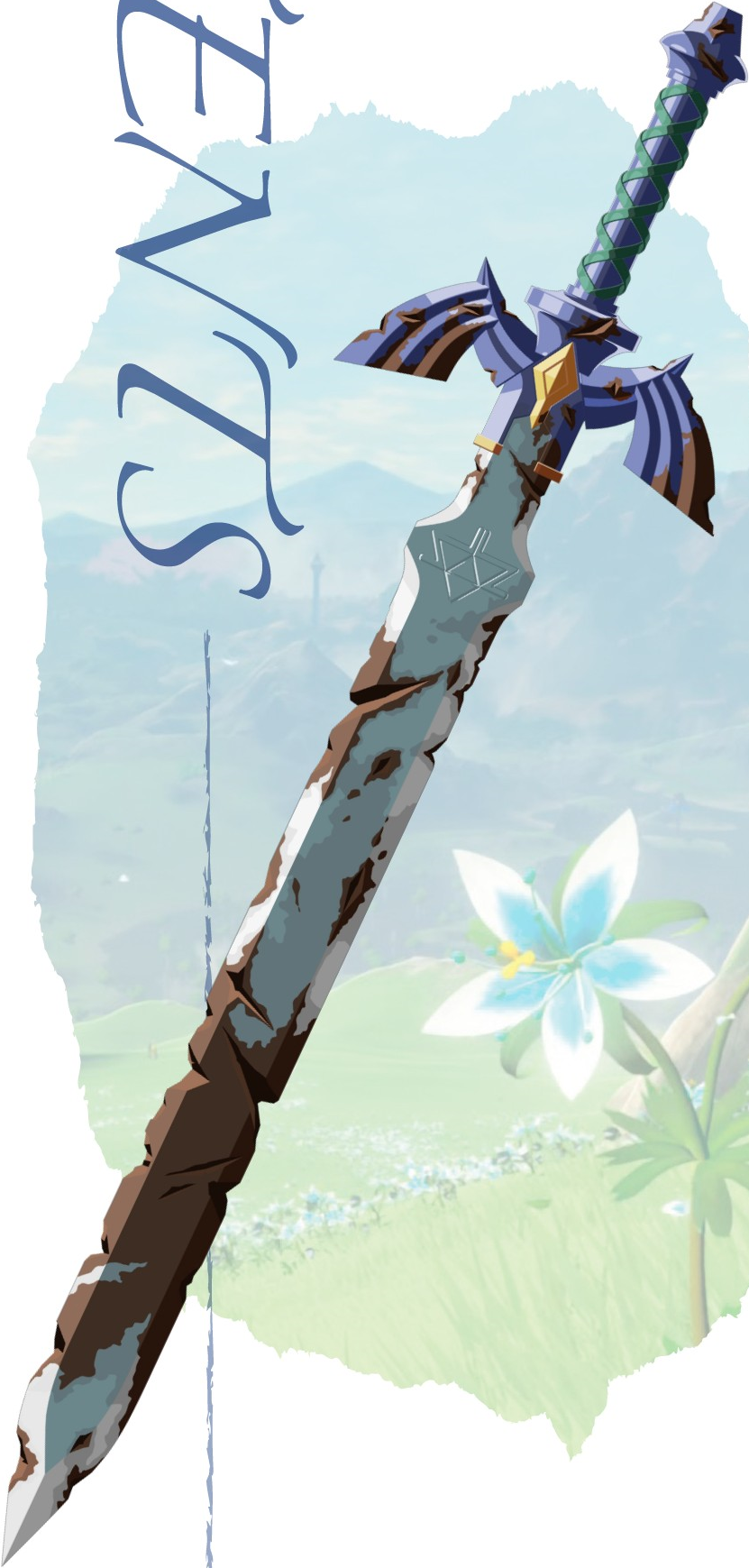 File:BotW Master Sword Damaged Artwork 2.png - Zelda Wiki