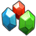 Icon of a Green Rupee beside Blue and Red Rupees from Skyward Sword
