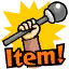 The "Item!" Communication Icon, as seen in-game