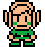 Link as he appears in the photographs from Link's Awakening DX