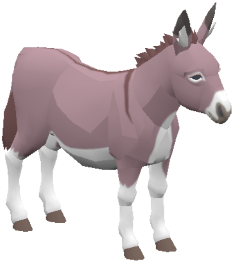 File:BotW Donkey Model.png