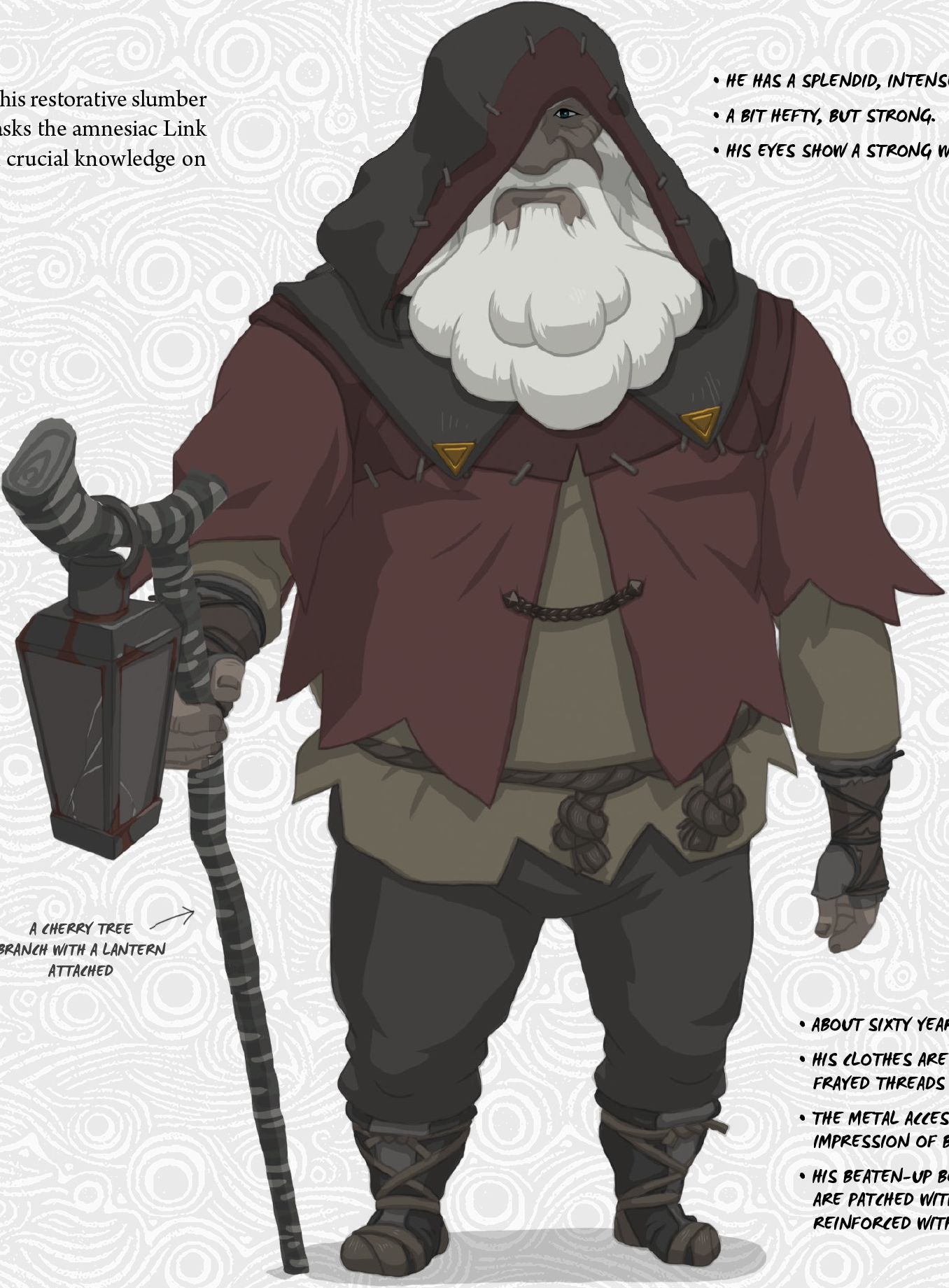 File:BotW Old Man Concept Artwork.png - Zelda Wiki - What Time Does The Old Man Come On