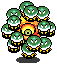 The orange Arrghus surrounded by Bari from the Game Boy Advance version of A Link to the Past
