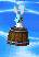 An Ocean Rabbit hiding behind a Barrel from Spirit Tracks