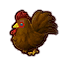 Brown Cucco Mini Map icon from Hyrule Warriors: Definitive Edition