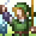 Link after catching a Fish from My Nintendo Picross: Twilight Princess