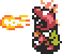A Red Zazak shooting a fireball in A Link to the Past
