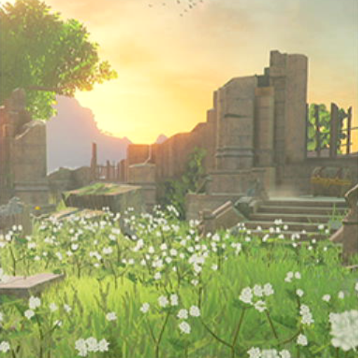 File:NSO BotW June 2022 Week 3 - Background 5 - Temple of Time.png