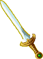 The Four Sword as seen on the title screen of Four Swords