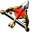 The Hero's Bow equipped with Fire Arrows in Majora's Mask
