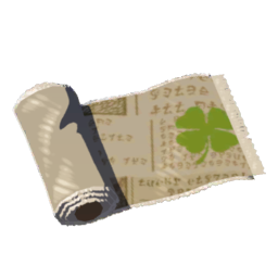 TotK Lucky Clover Gazette Fabric Icon.png