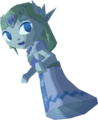 Zelda as a ghost, as seen in-game