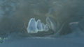 The entrance to the Icefall Foothills Cave after removing the Ice