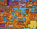 Map of Holodrum in autumn from Oracle of Seasons