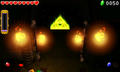 The door to the Triforce Gateway opening in Stage 1