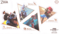 The large sticker featuring Daruk, Mipha, Revali, and Urbosa
