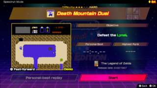 Death Mountain Duel screenshot from Nintendo World Championships: NES Edition