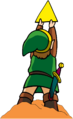 Link holding a Triforce Shard