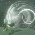An in-game image of Tulin's Power of Wind from Tears of the Kingdom