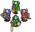 Four different types of Soldiers in A Link to the Past