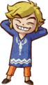 Artwork of Link wearing the Island Lobster Shirt from The Wind Waker