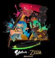 Promotional Artwork for Splatoon × The Legend of Zelda Splatfest
