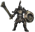 A render of a Darknut from Hyrule Warriors Legends