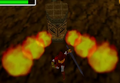 A bifurcated Flame Fountain from Ocarina of Time