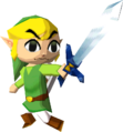 Link in-game wielding the Phantom Sword