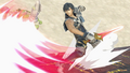 Closeup of Chrom in the Skyloft Stage from Super Smash Bros. Ultimate