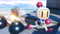 Bomberman placing Bombs on the Temple (Stage) Stage